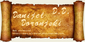 Danijel Doronjski vizit kartica
